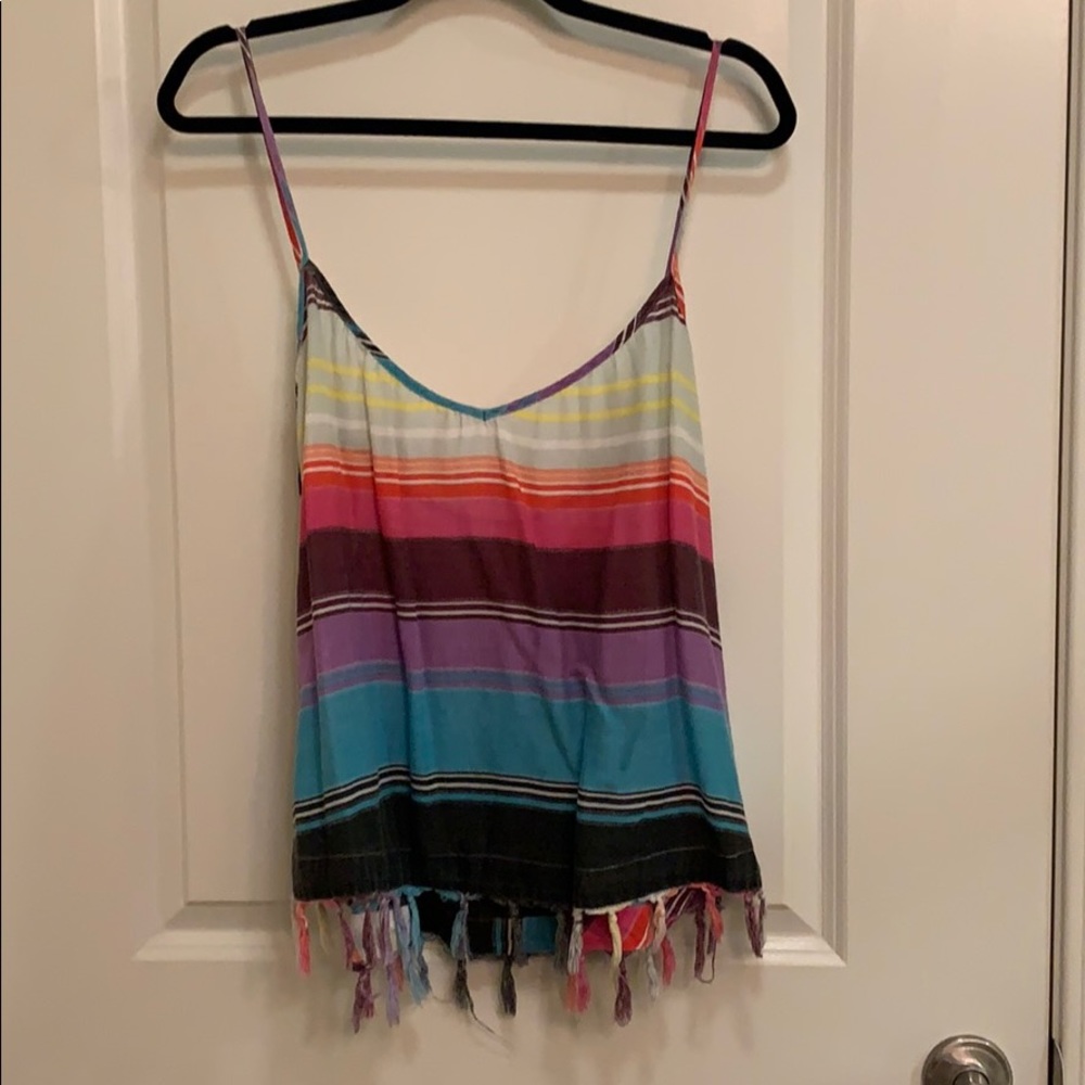 Colorful Striped Billabong spaghetti strap top
